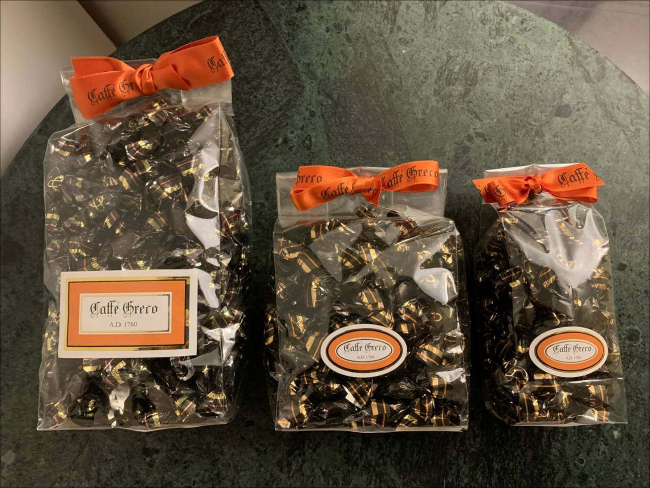 Chicchi di caffè ricoperti di cioccolato